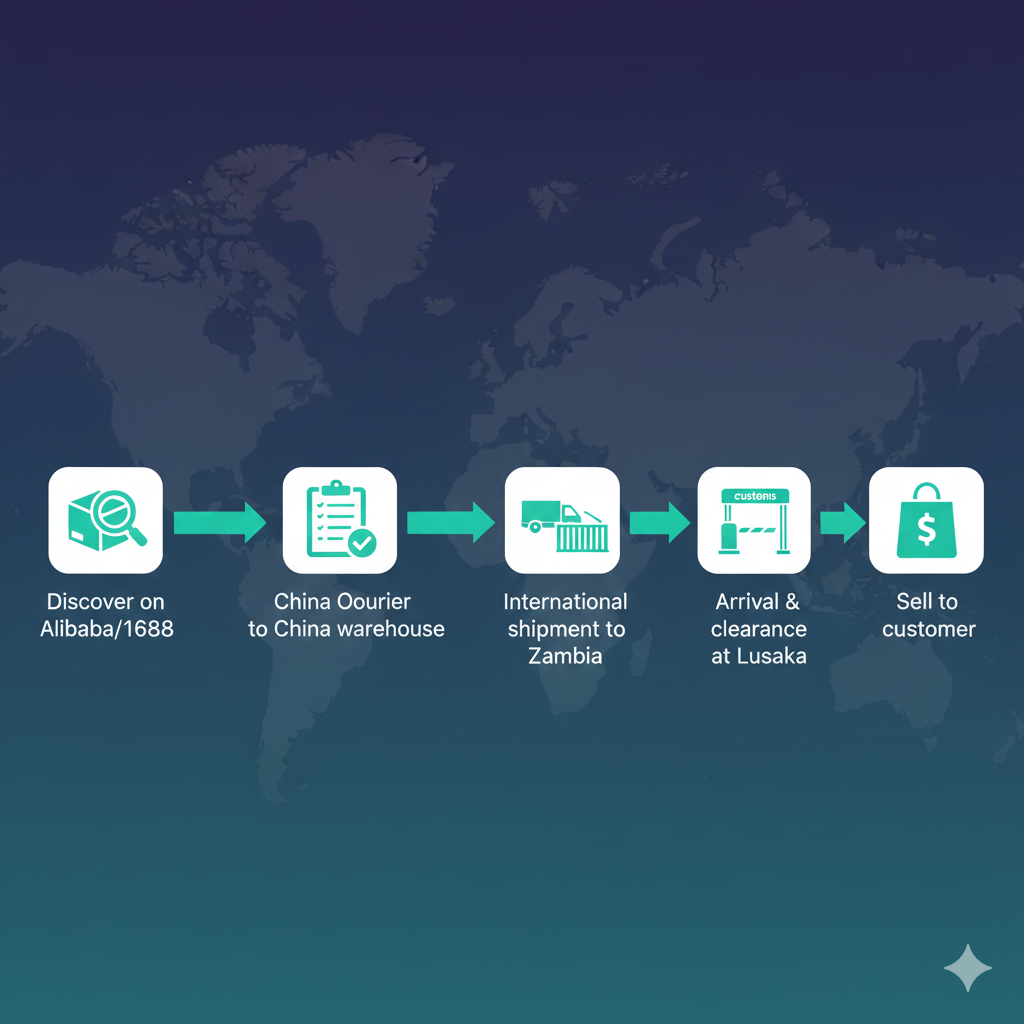 Academy playbook pipeline: order capture, handovers, landed cost, inventory receipt, and sales